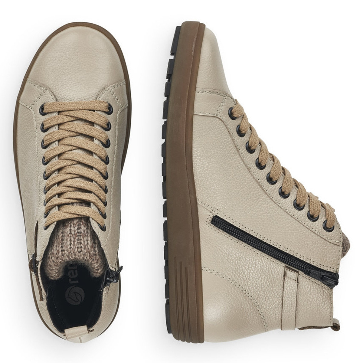 detail Dámska členková obuv REMONTE D4474-60 béžová W1
