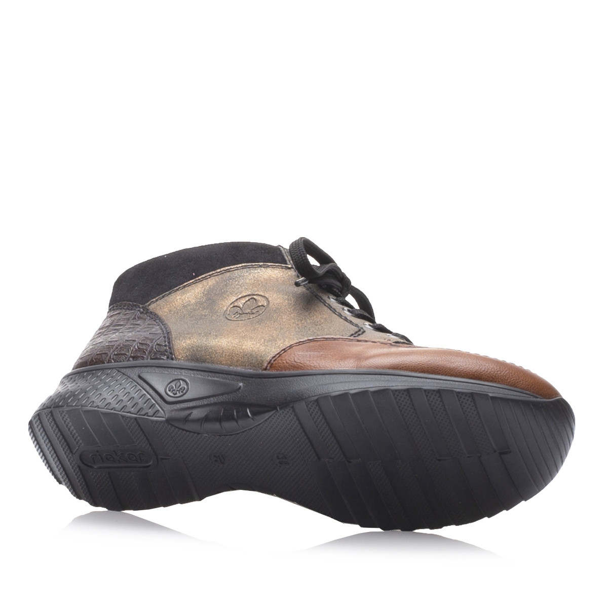 detail Dámská kotníková obuv RIEKER N8744-22 hnědá W1