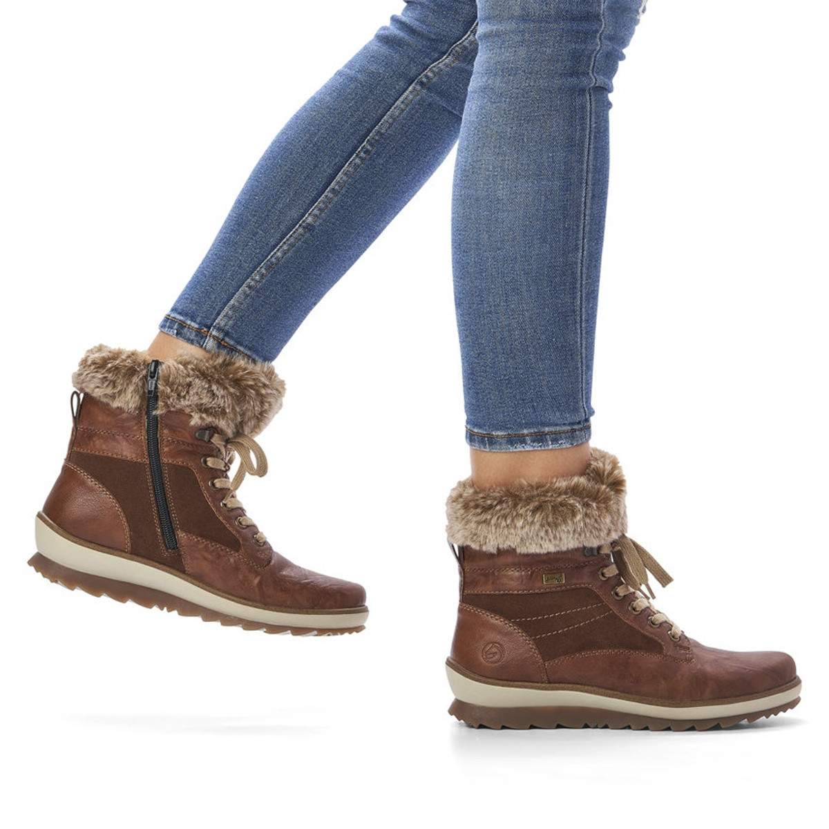 detail Dámska členková obuv REMONTE R8477-23 hnedá W1