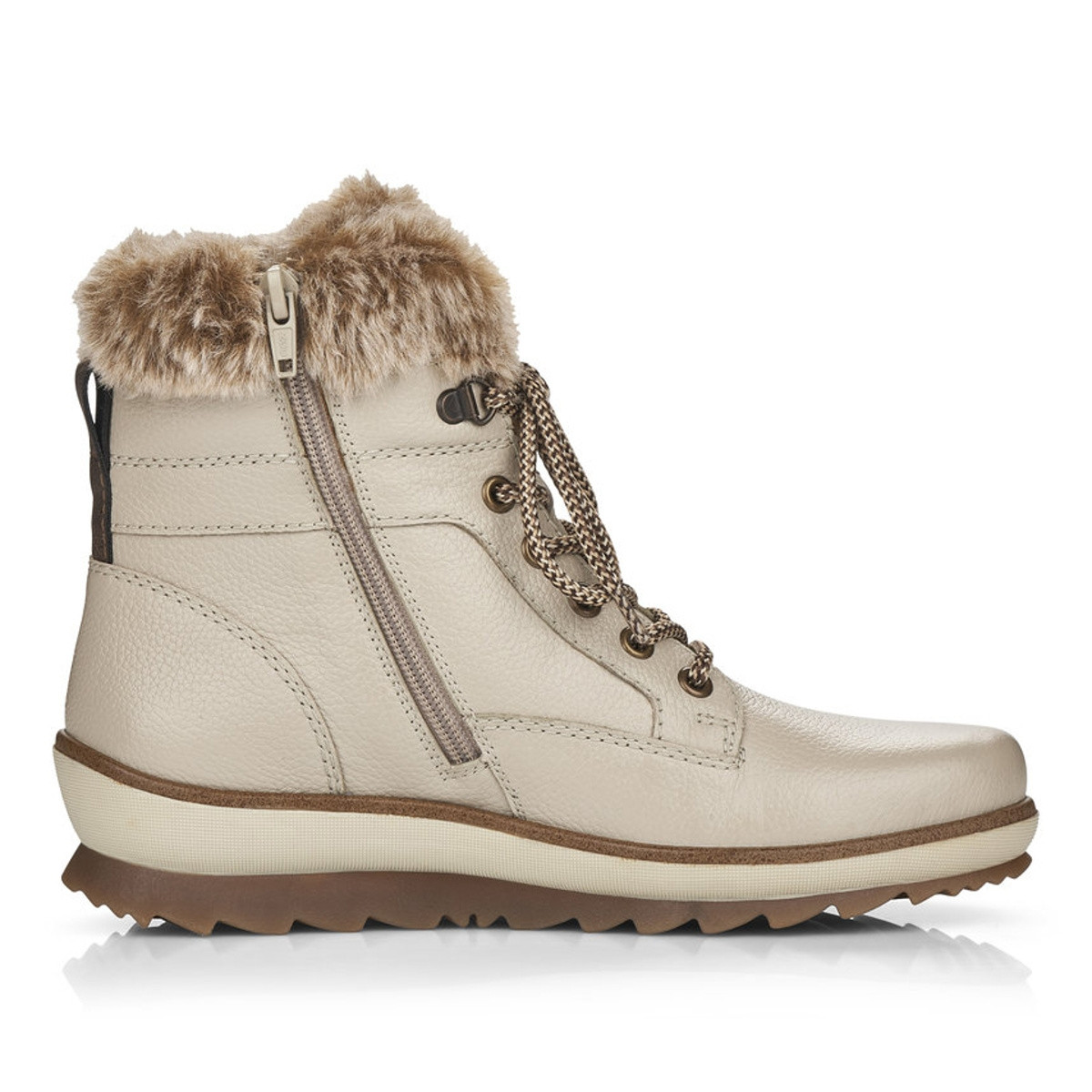 detail Dámská kotníková obuv REMONTE R8477-60 béžová W3