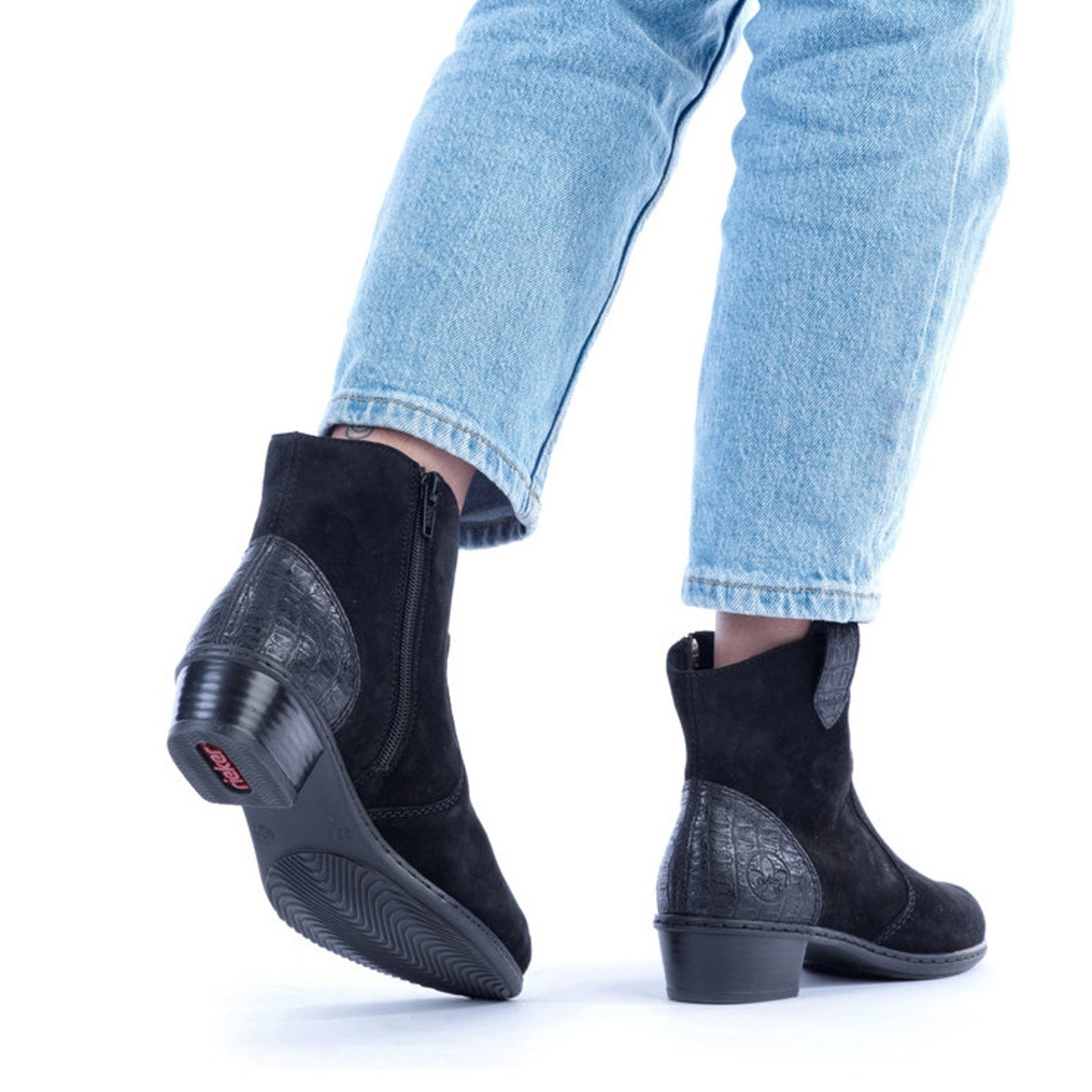 detail Dámská obuv RIEKER RIE-10301690-W1 černá