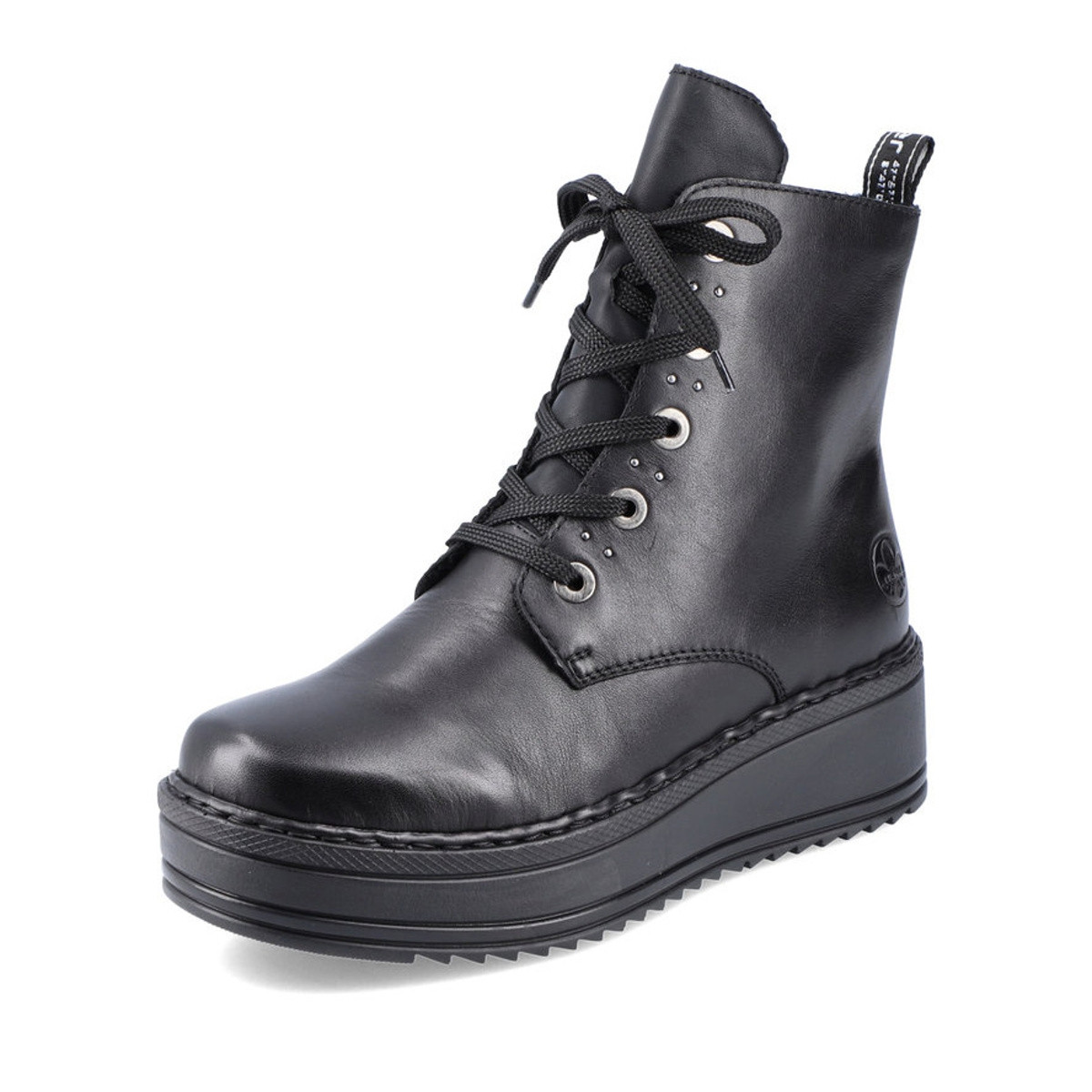 detail Dámská kotníková obuv RIEKER Y1100-01 černá W1