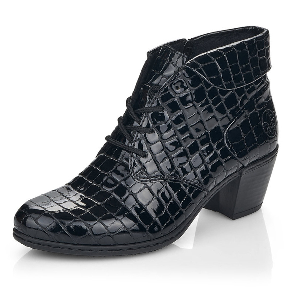 detail Dámská kotníková obuv RIEKER Y2131-00 černá W1