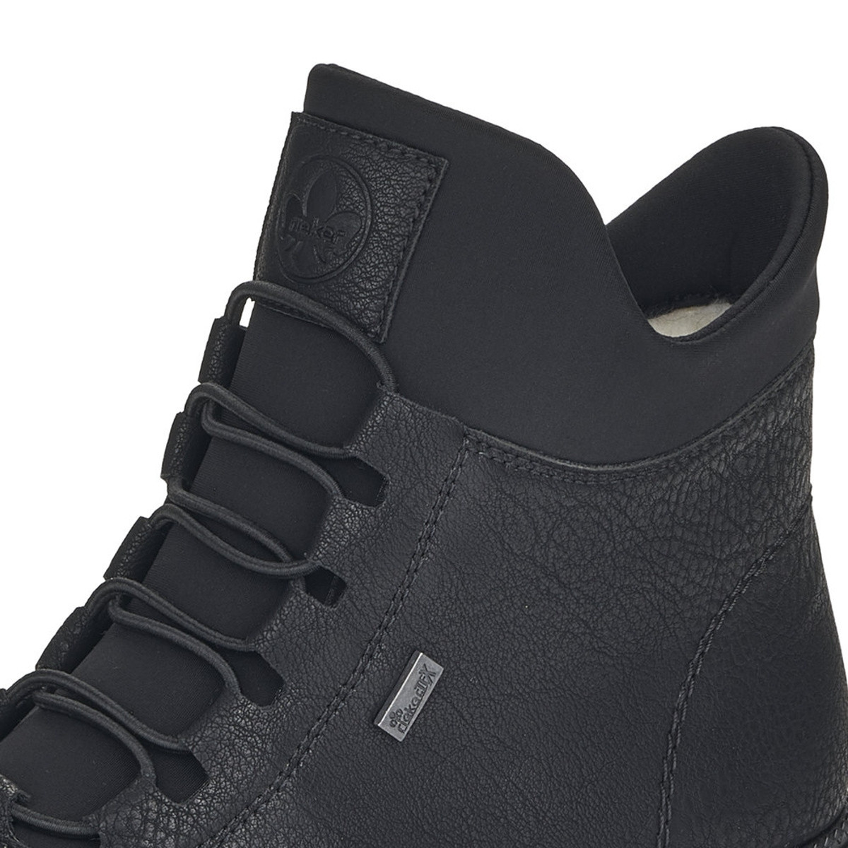 detail Dámská kotníková obuv RIEKER Y3163-00 černá W5