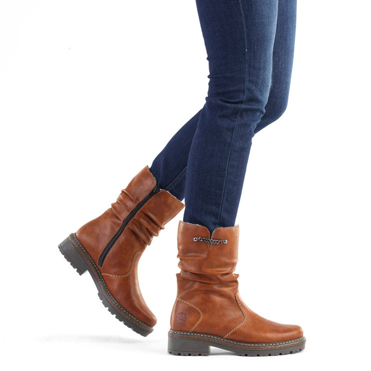 detail Dámská obuv RIEKER RIE-10301731-W2 hnědá