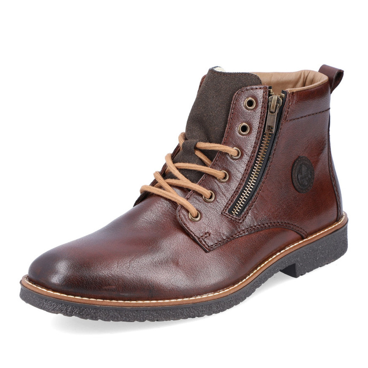 detail Pánská kotníková obuv RIEKER 33643-26 hnědá W1