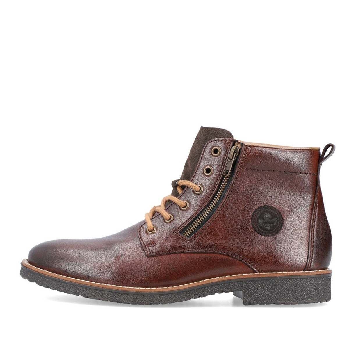 detail Pánská kotníková obuv RIEKER 33643-26 hnědá W1