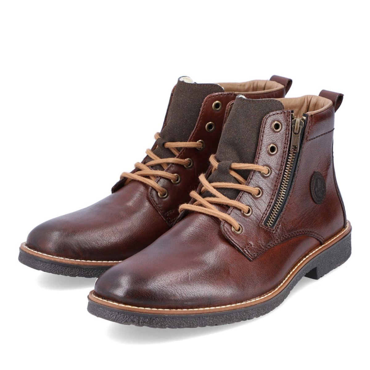 detail Pánská kotníková obuv RIEKER 33643-26 hnědá W1