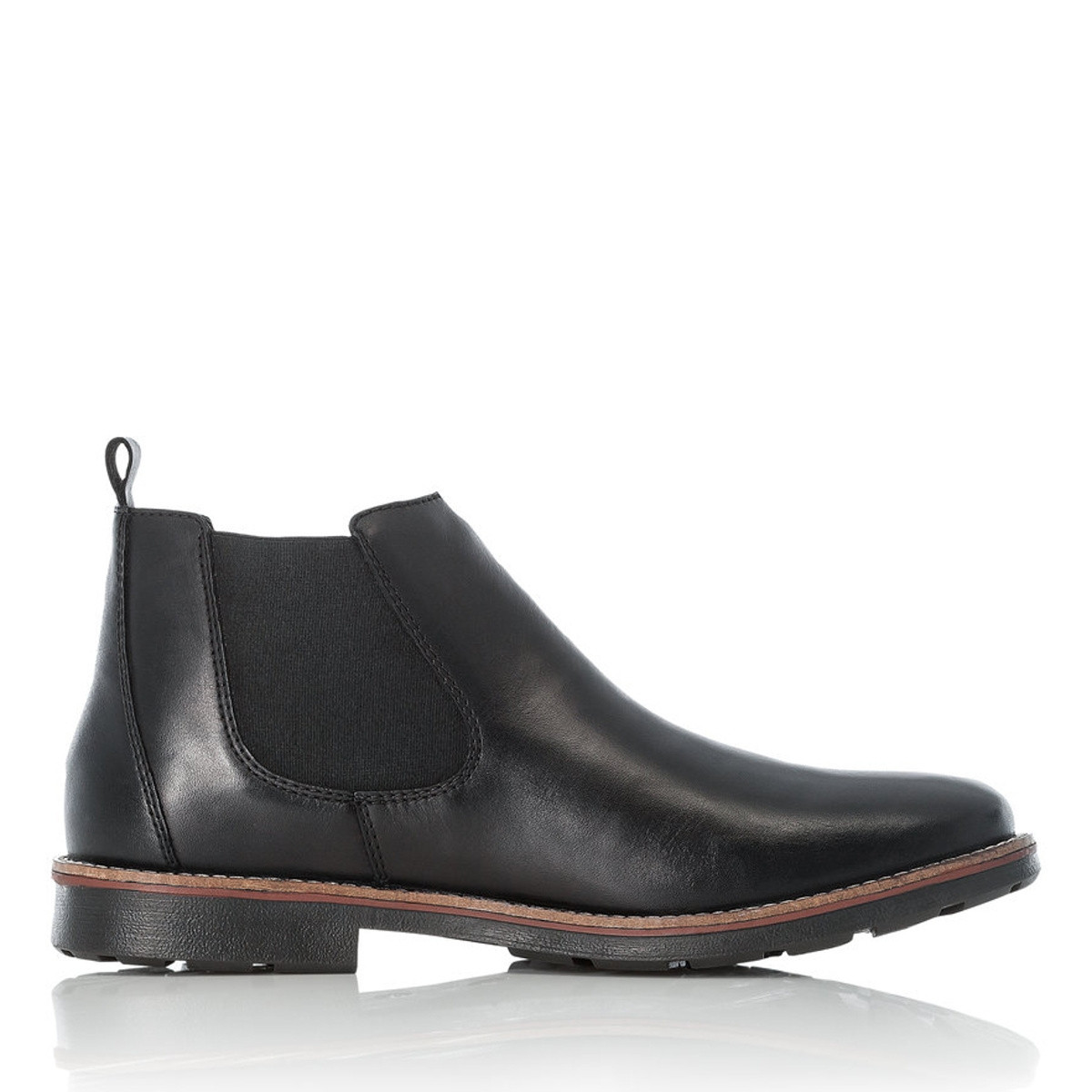 detail Pánská kotníková obuv RIEKER 35382-00 černá W4