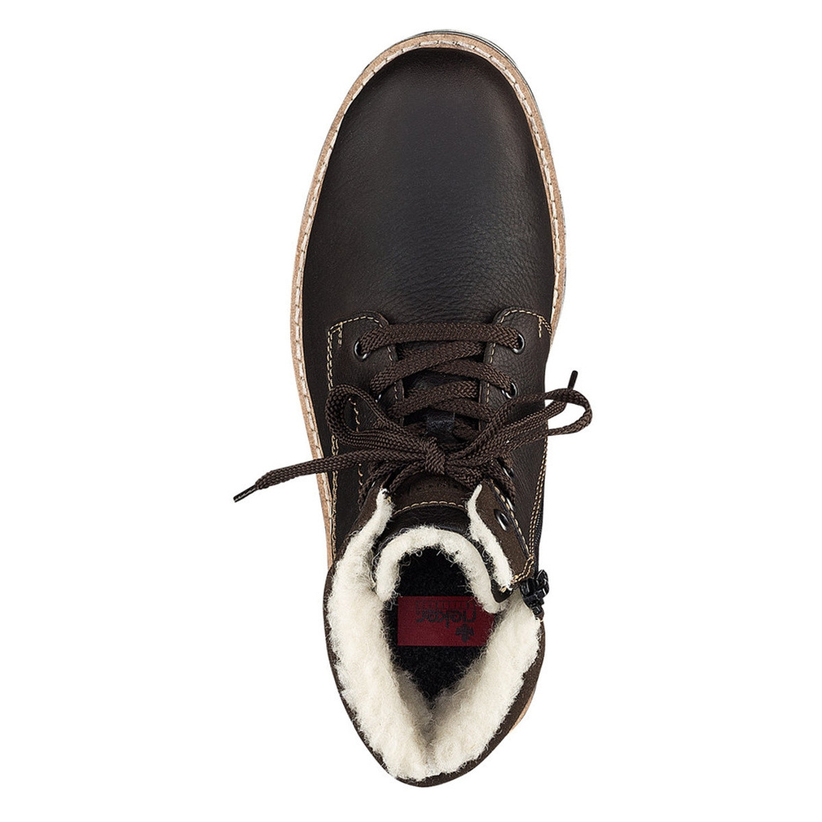 detail Pánska členková obuv RIEKER 38442-26 hnedá W2