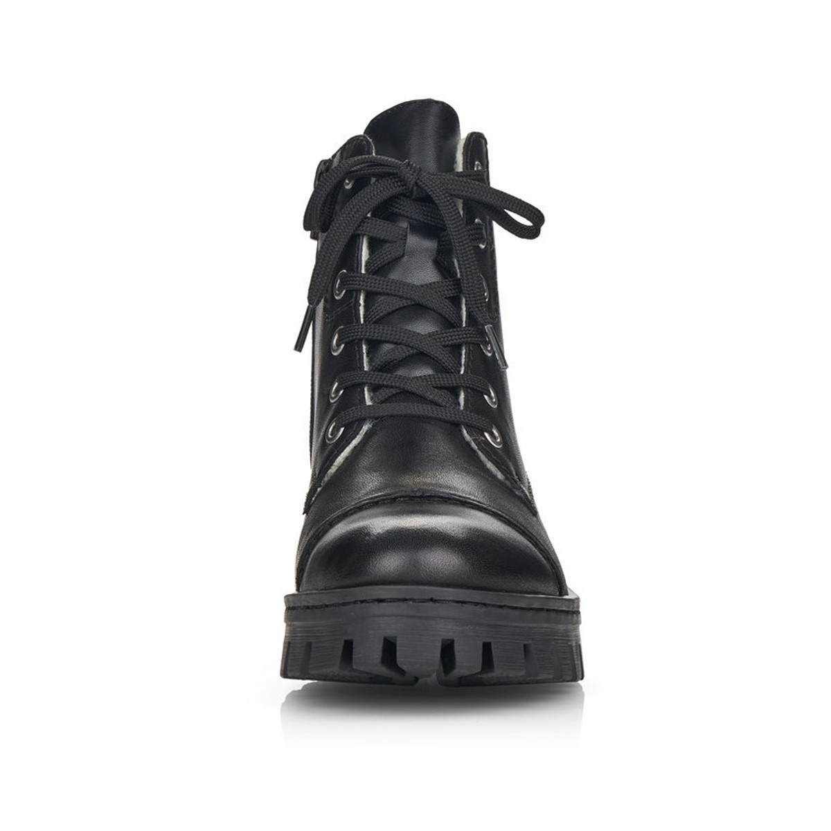 detail Dámska členková obuv RIEKER 75722-01 čierna W1