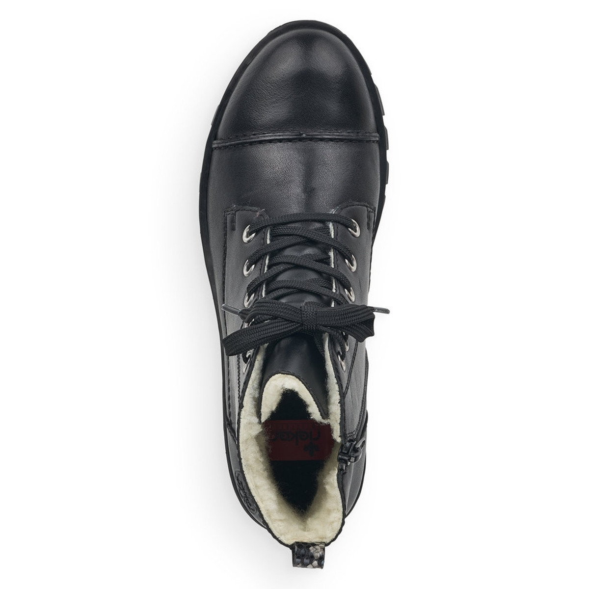 detail Dámska členková obuv RIEKER 75722-01 čierna W1