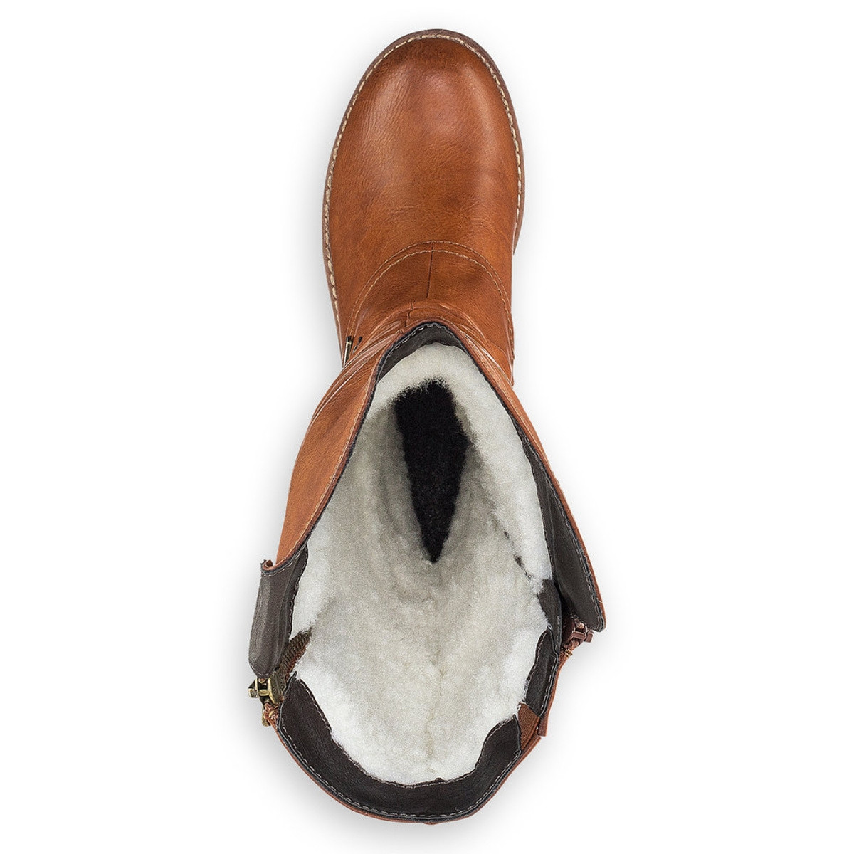 detail Dámské kozačky RIEKER 94652-24 hnědá W1