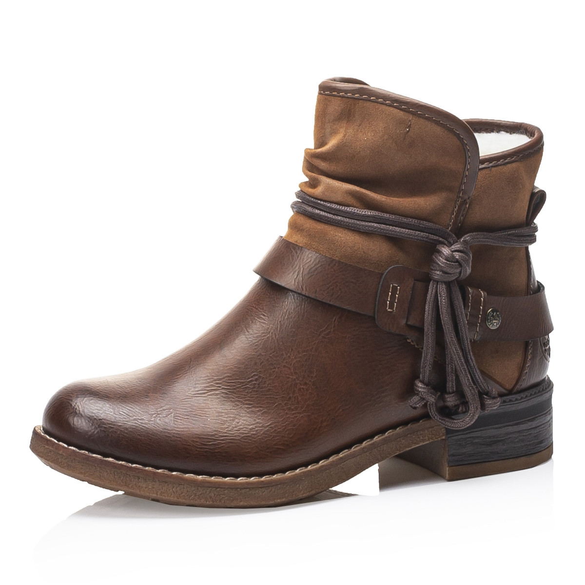 detail Dámská kotníková obuv RIEKER 94689-22 hnědá W1