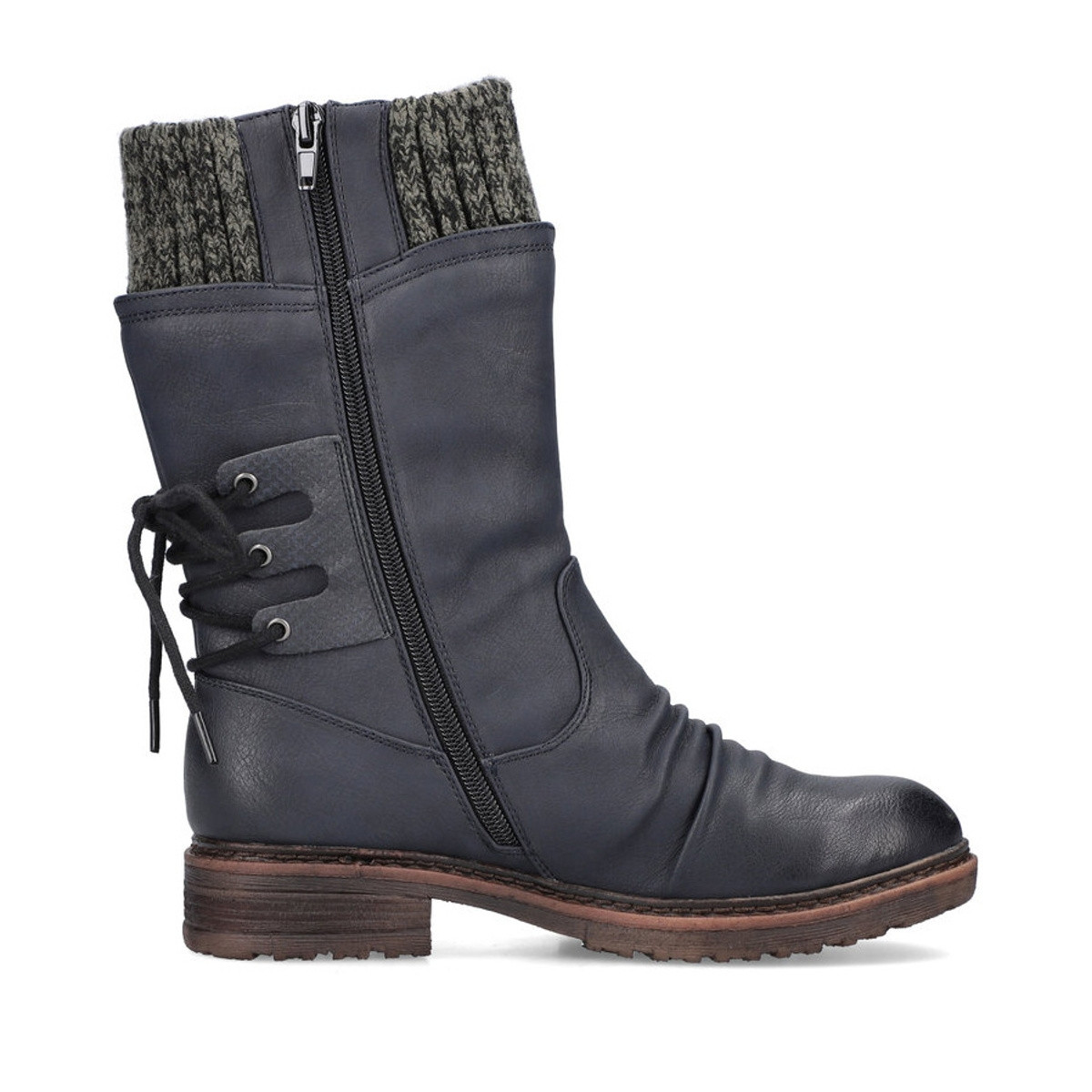 detail Dámské kozačky RIEKER RIE-10301882-W1 modrá