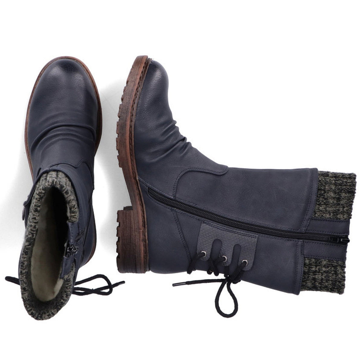 detail Dámské kozačky RIEKER RIE-10301882-W1 modrá