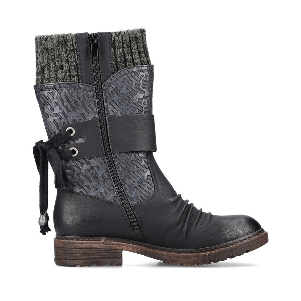 detail Dámské kozačky RIEKER RIE-10301884-W1 černá