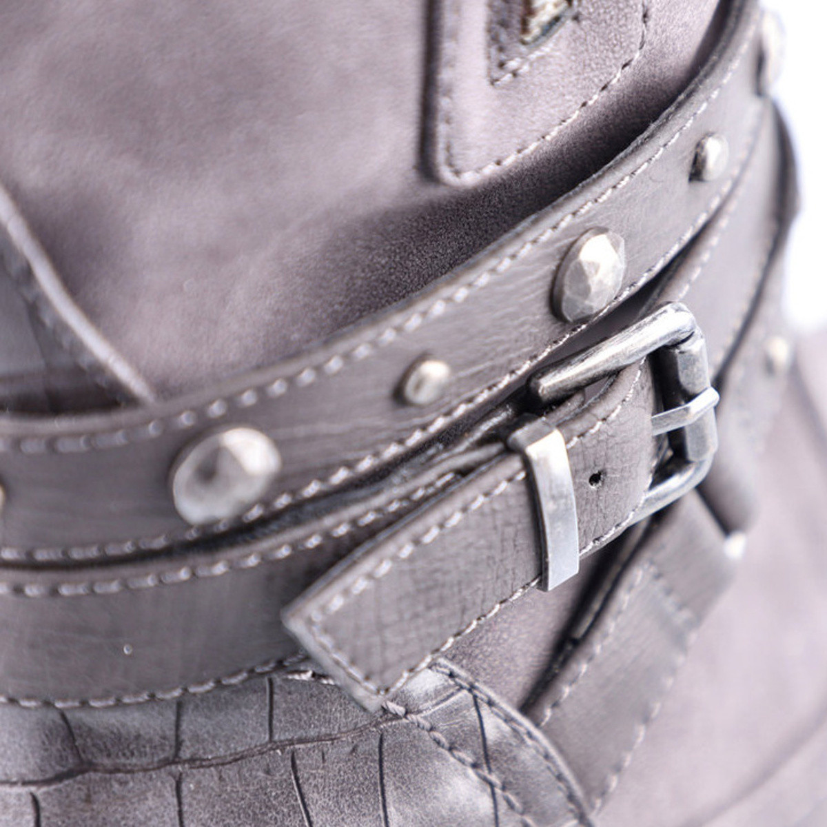 detail Dámska členková obuv RIEKER 96078-42 sivá W1