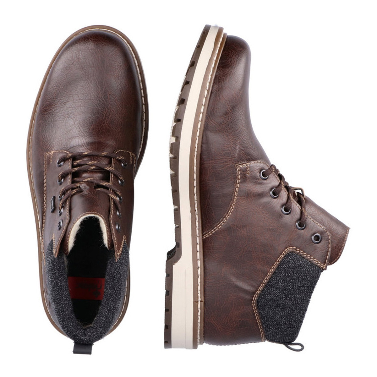 detail Pánská obuv RIEKER RIE-10301943-W1 hnědá