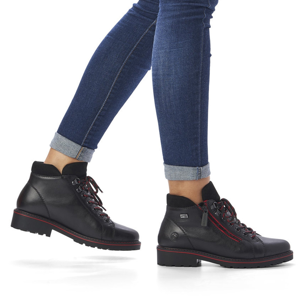 detail Dámská kotníková obuv REMONTE R6587-01 černá W1