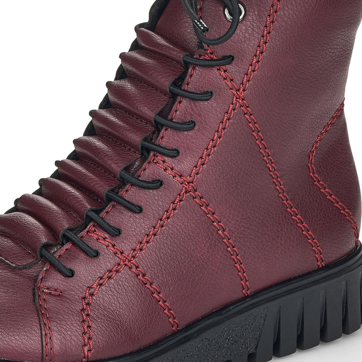 detail Dámská kotníková obuv RIEKER Y3420-35 červená W1