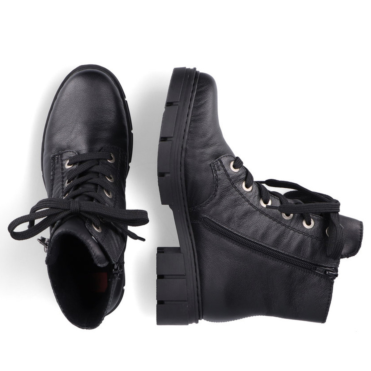 detail Dámská kotníková obuv RIEKER Y4510-01 černá W1