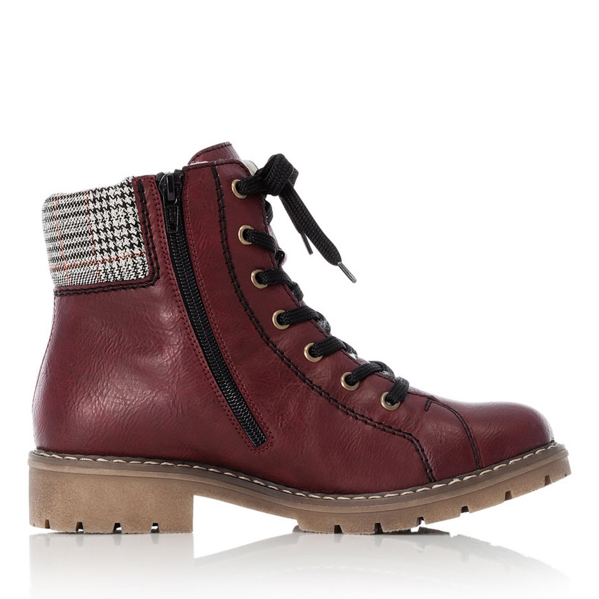 detail Dámská kotníková obuv RIEKER Y9141-35 červená W1