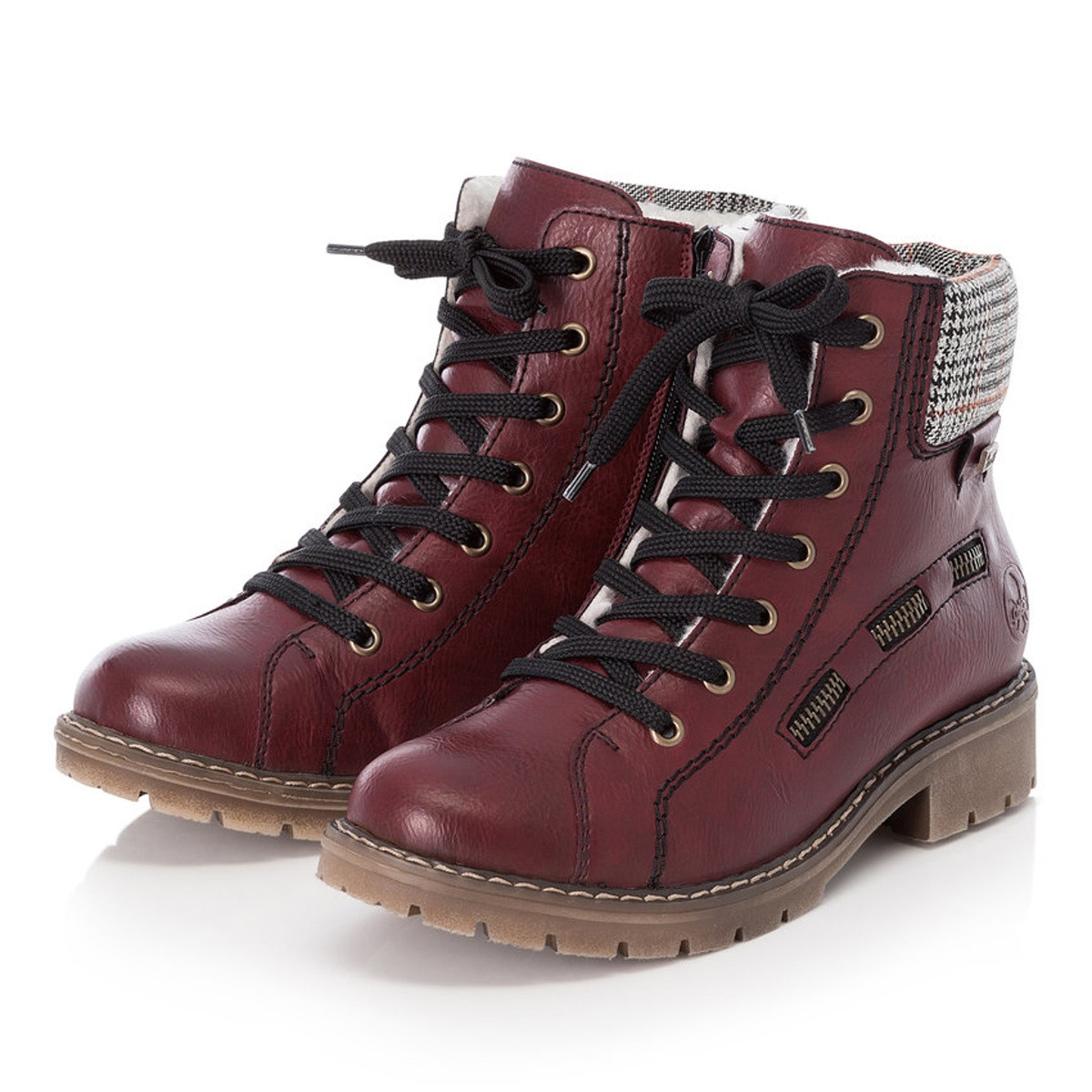 detail Dámská kotníková obuv RIEKER Y9141-35 červená W1