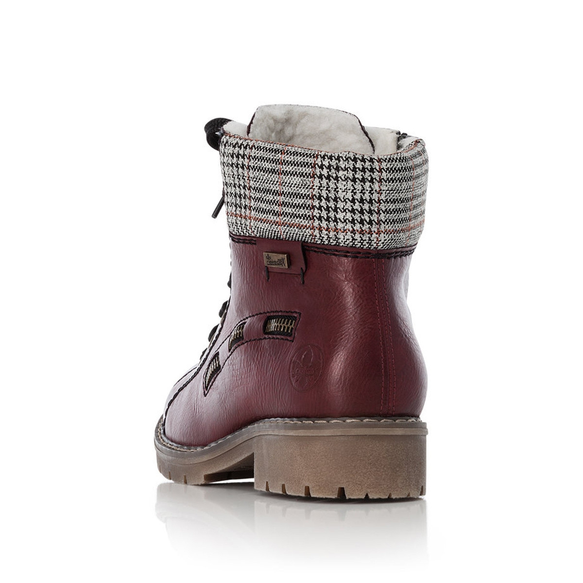 detail Dámská kotníková obuv RIEKER Y9141-35 červená W1