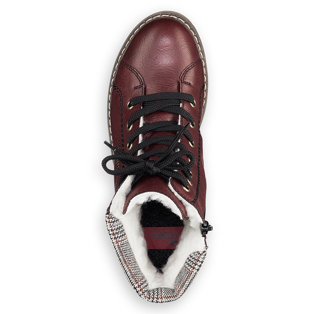 detail Dámská kotníková obuv RIEKER Y9141-35 červená W1