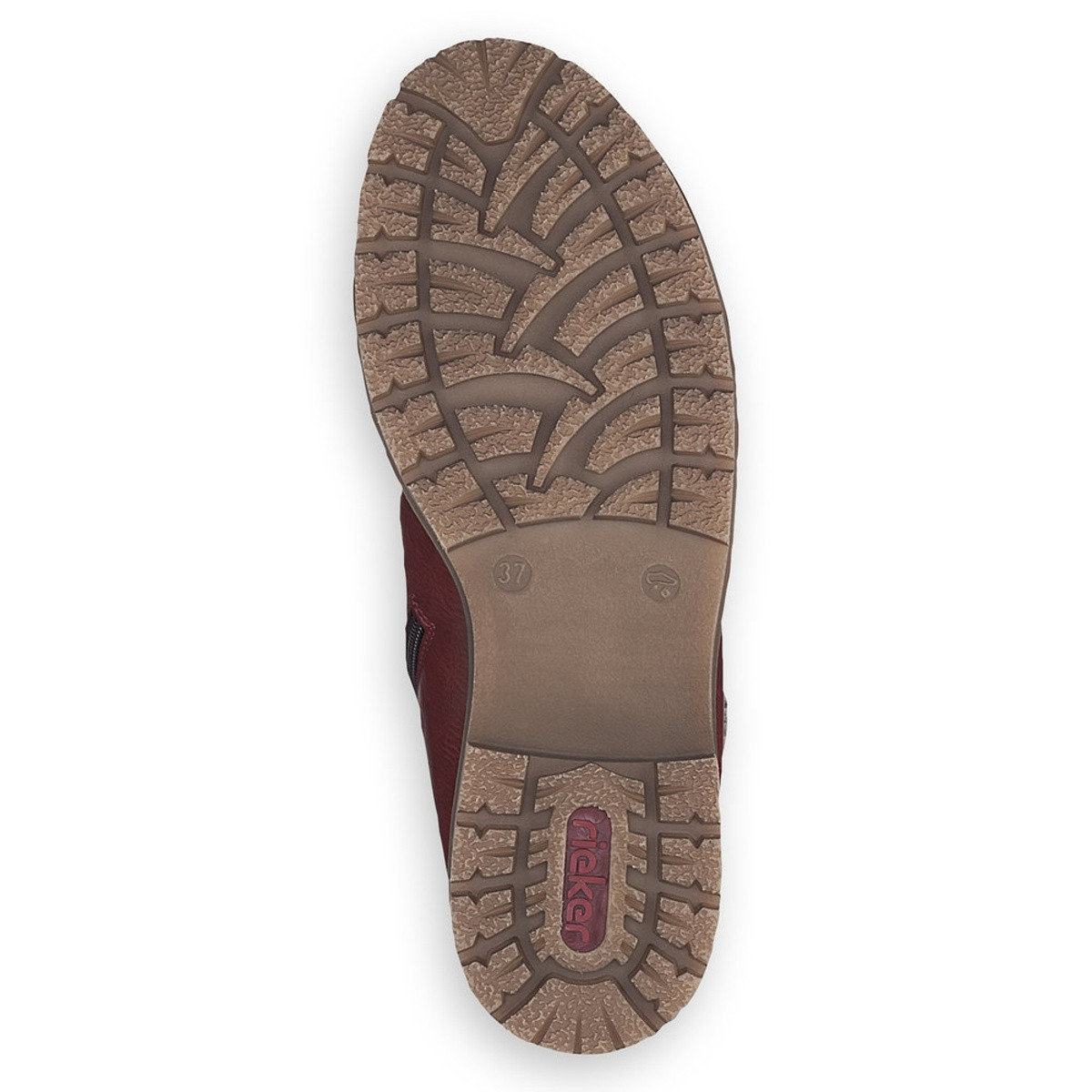 detail Dámská kotníková obuv RIEKER Y9141-35 červená W1