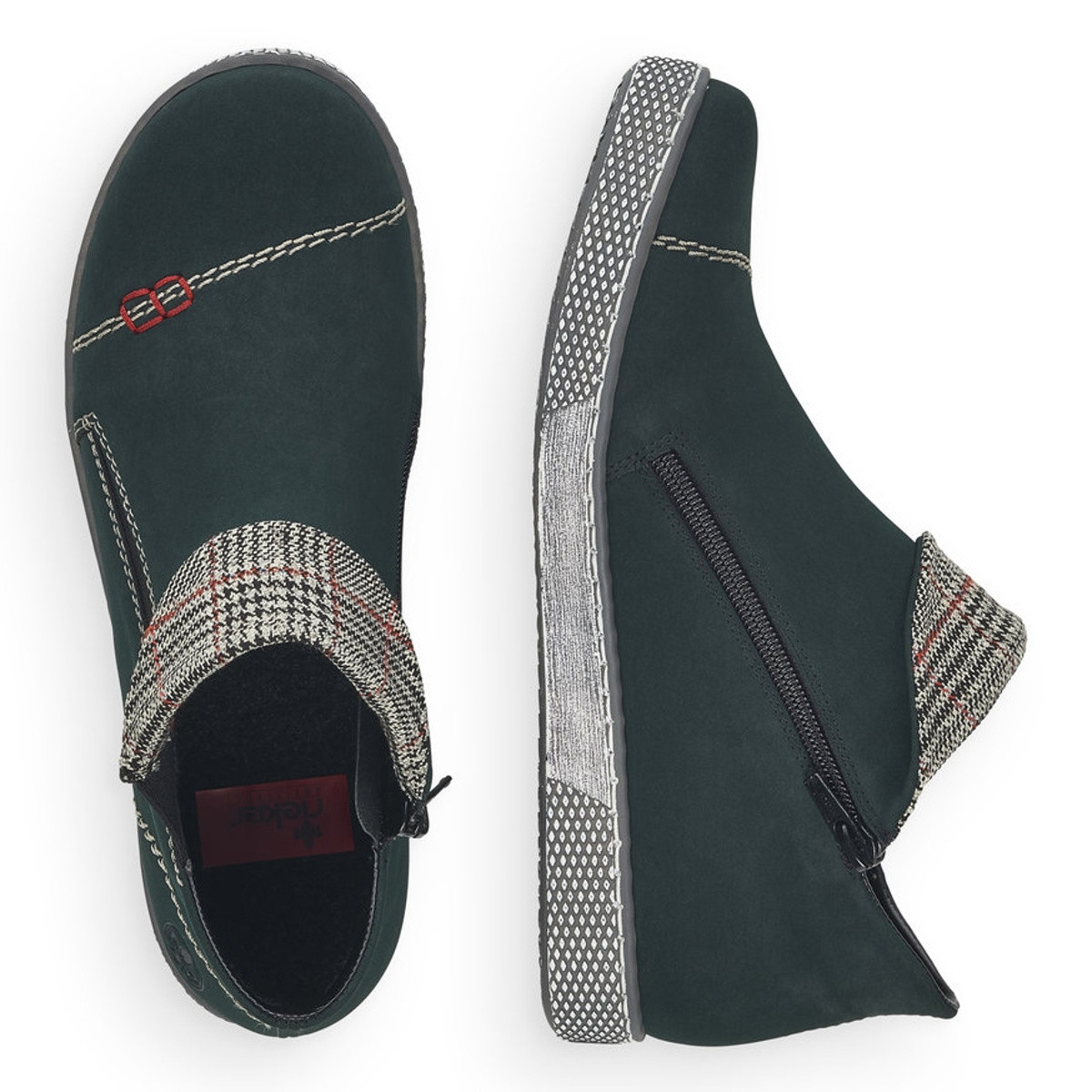 detail Dámská obuv RIEKER RIE-10302051-W1 zelená