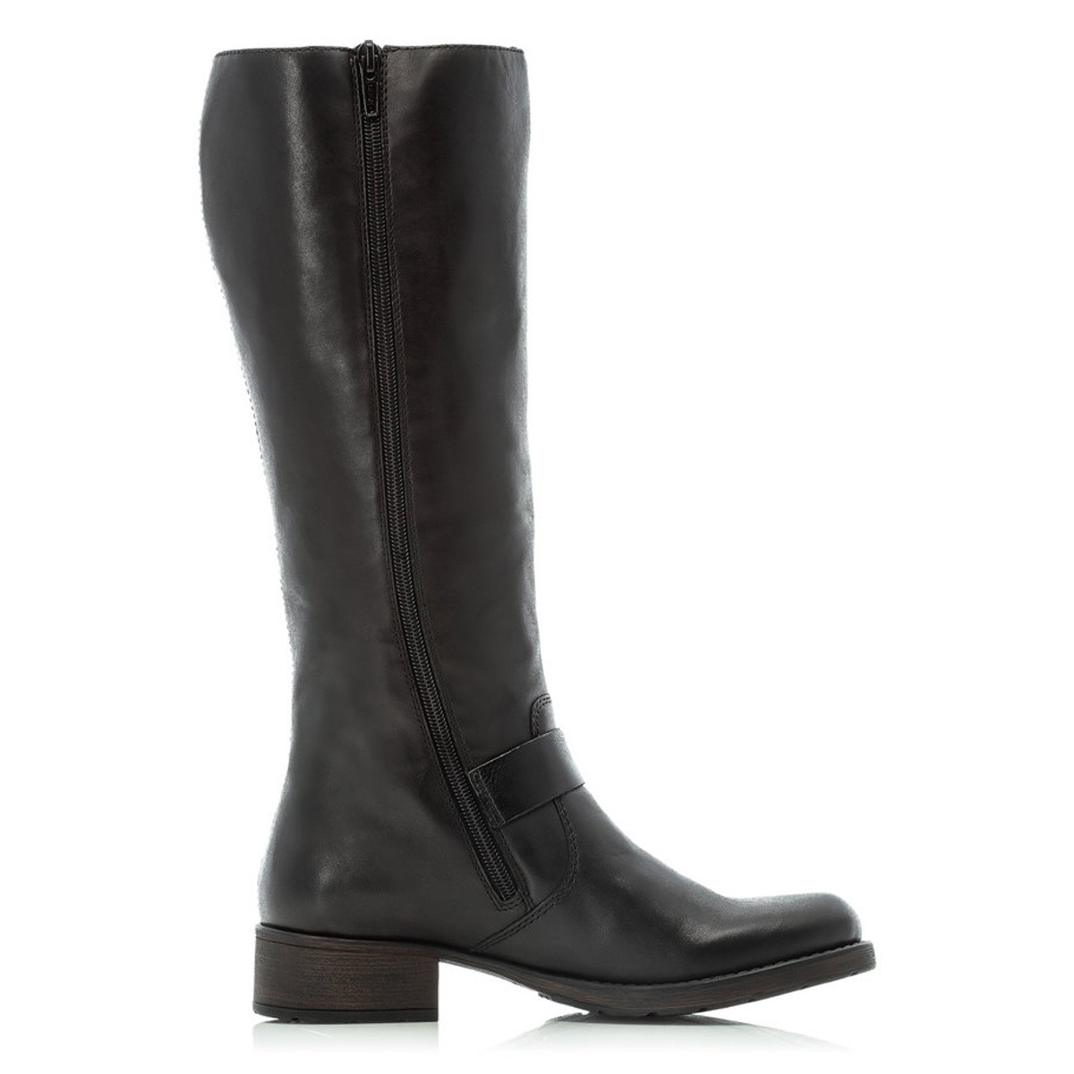 detail Dámské kozačky RIEKER Z9580-00 černá W1