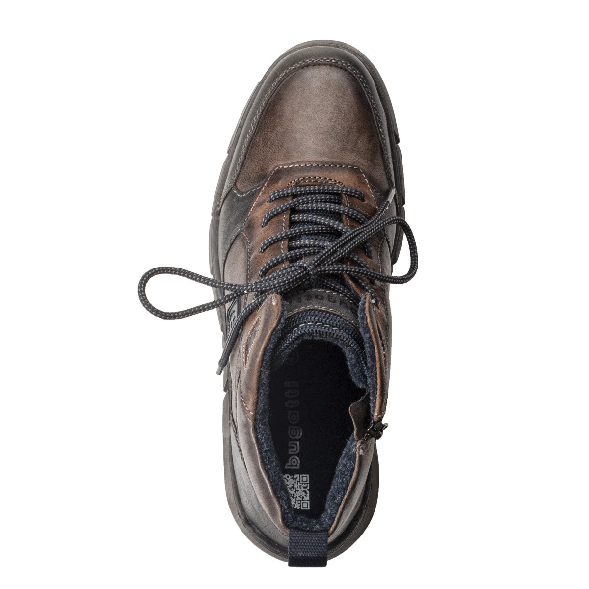 detail Pánská kotníková obuv BUGATTI A6230-4111 hnědá W1