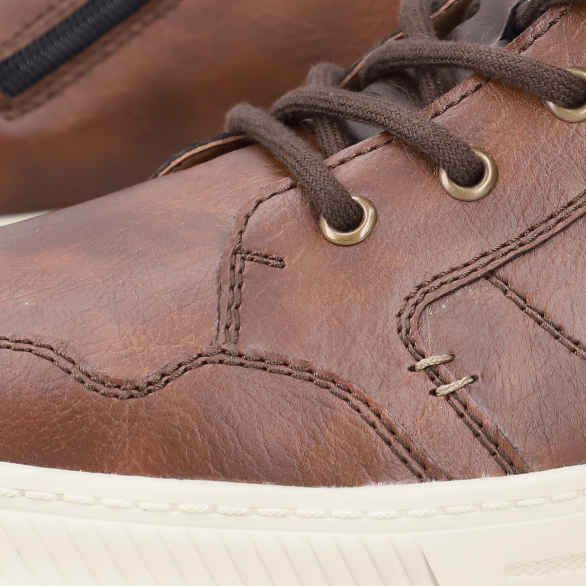 detail Pánská kotníková obuv RIEKER 38546-24 hnědá W3