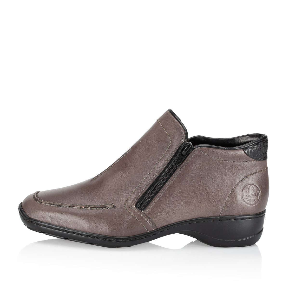 detail Dámska členková obuv RIEKER 58386-42 sivá W3