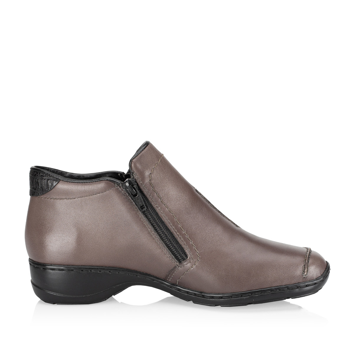 detail Dámska členková obuv RIEKER 58386-42 sivá W3