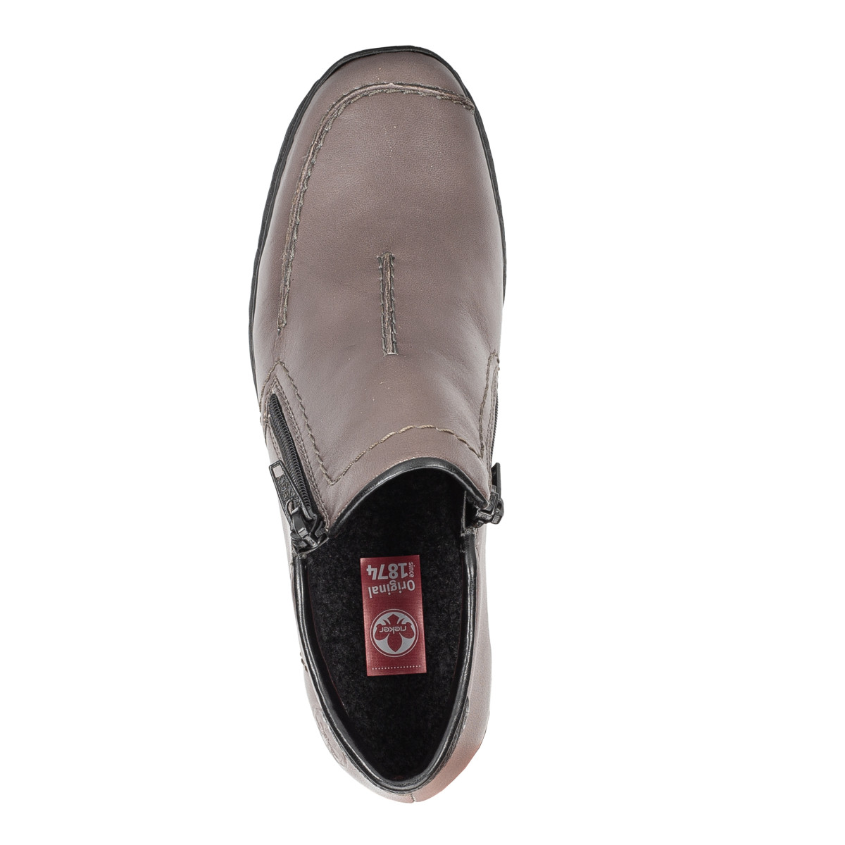 detail Dámska členková obuv RIEKER 58386-42 sivá W3