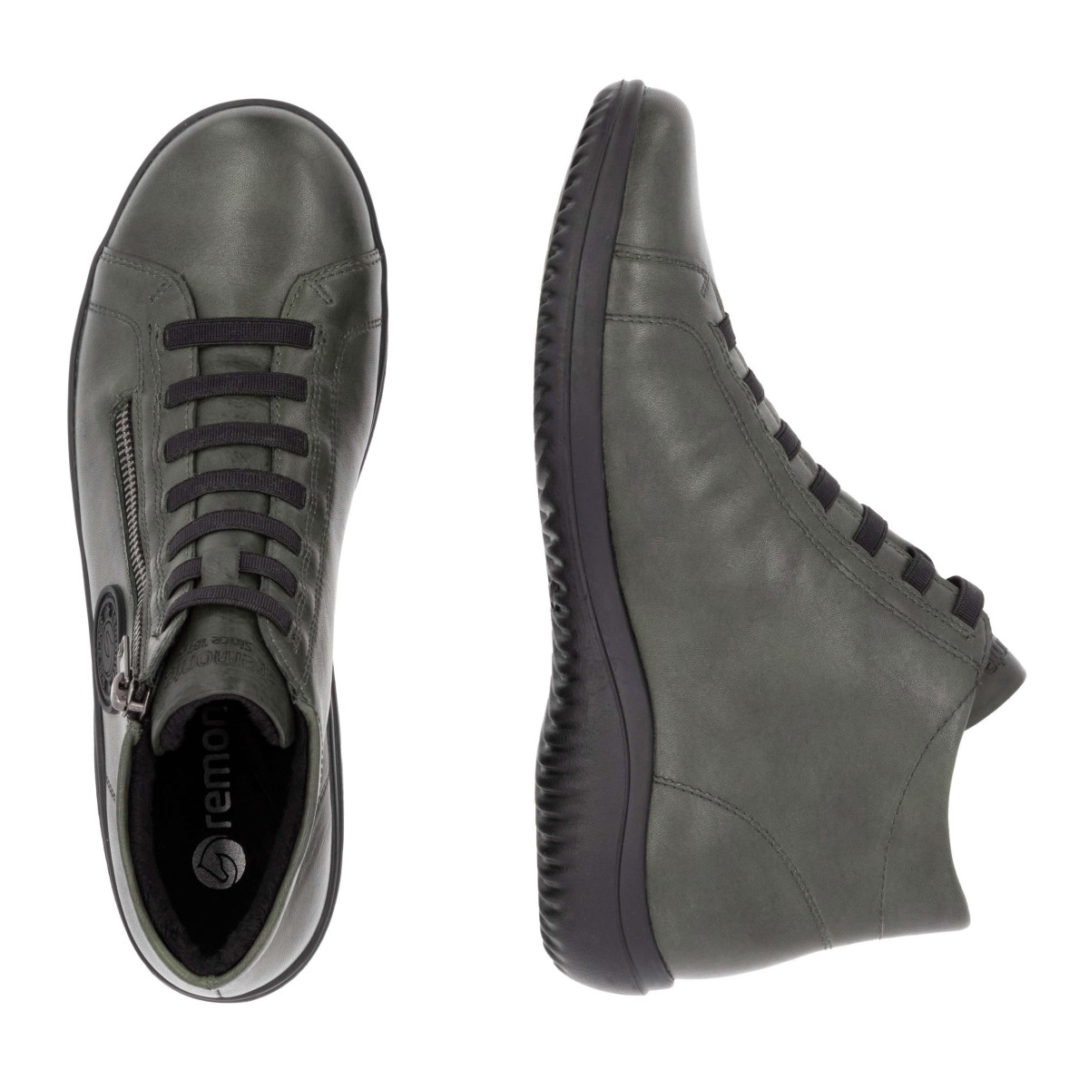 detail Dámská kotníková obuv REMONTE D1E70-52 zelená W4