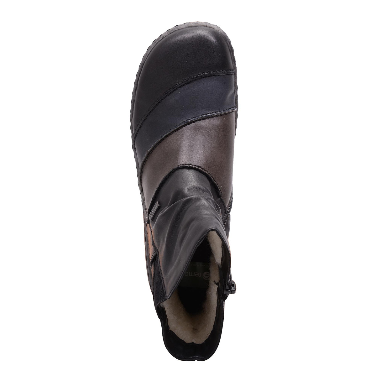 detail Dámska členková obuv REMONTE - RIEKER D3884/02 SCHWARZ KOMBI H/W 6