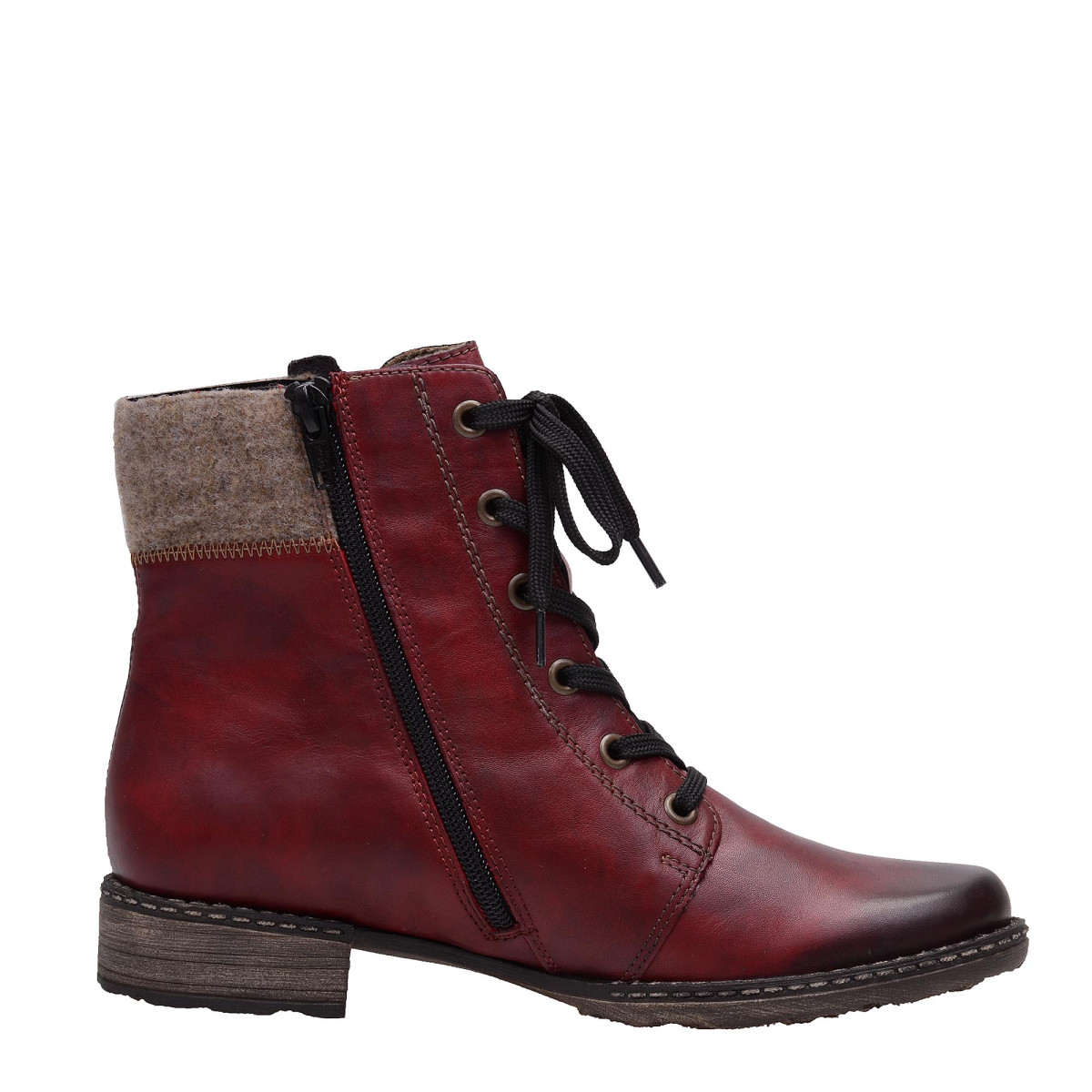 detail Dámská kotníková obuv REMONTE - RIEKER D4390/35 ROT KOMBI H/W 6