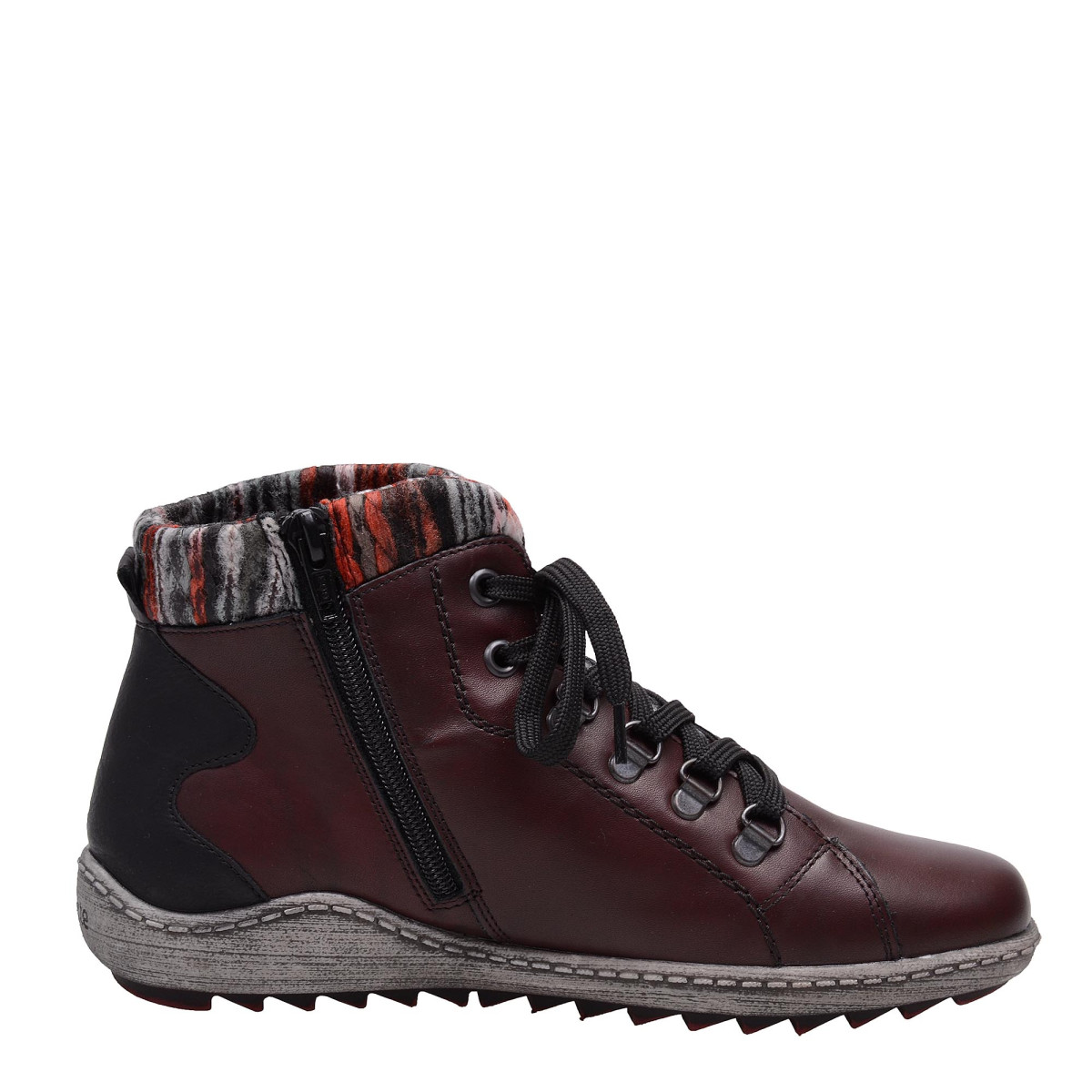 detail Dámská obuv REMONTE - RIEKER RIE-1032781-W6 vínová