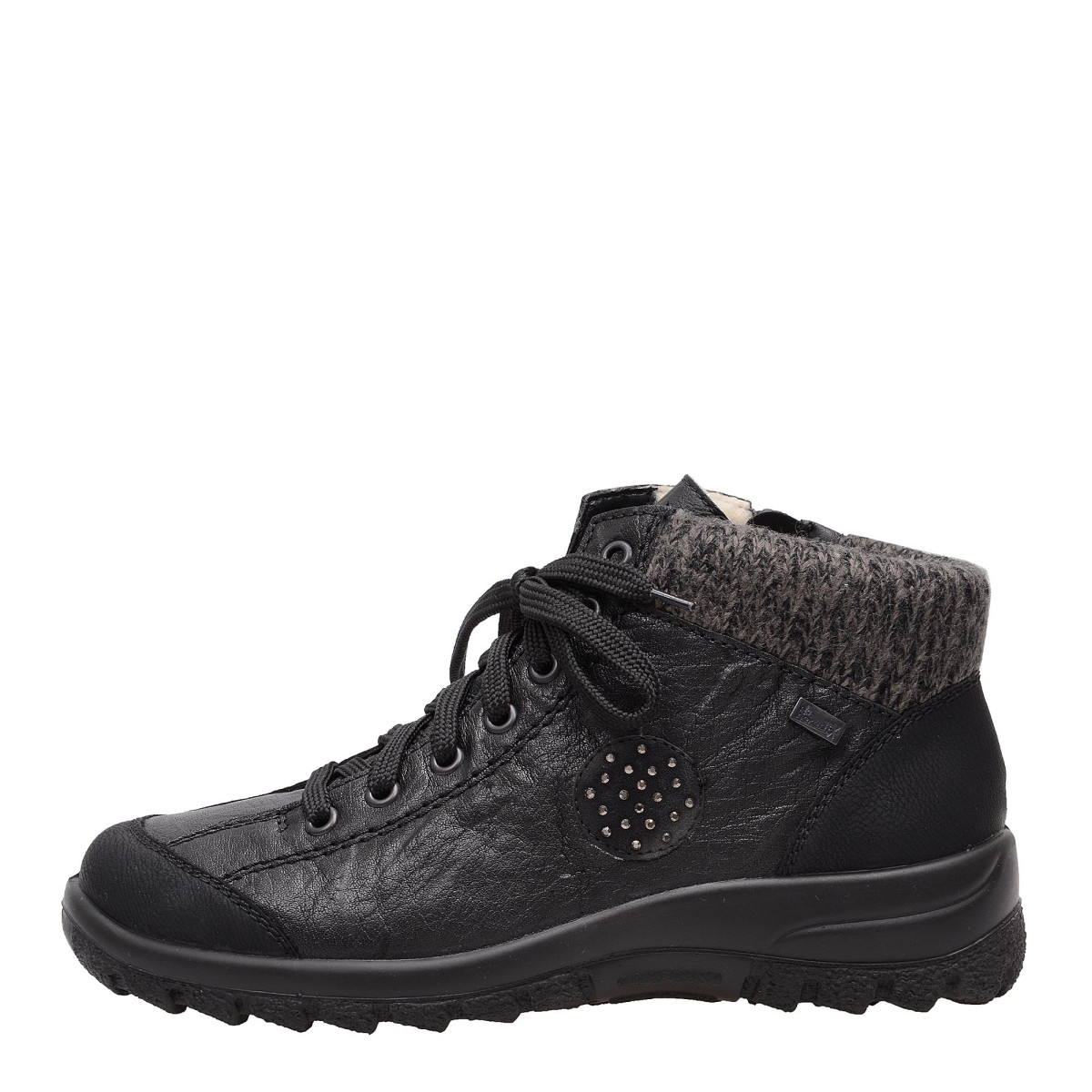 detail Dámské černé kotníkové boty RIEKER L7110-01 SCHWARZ KOMBI H/W 7