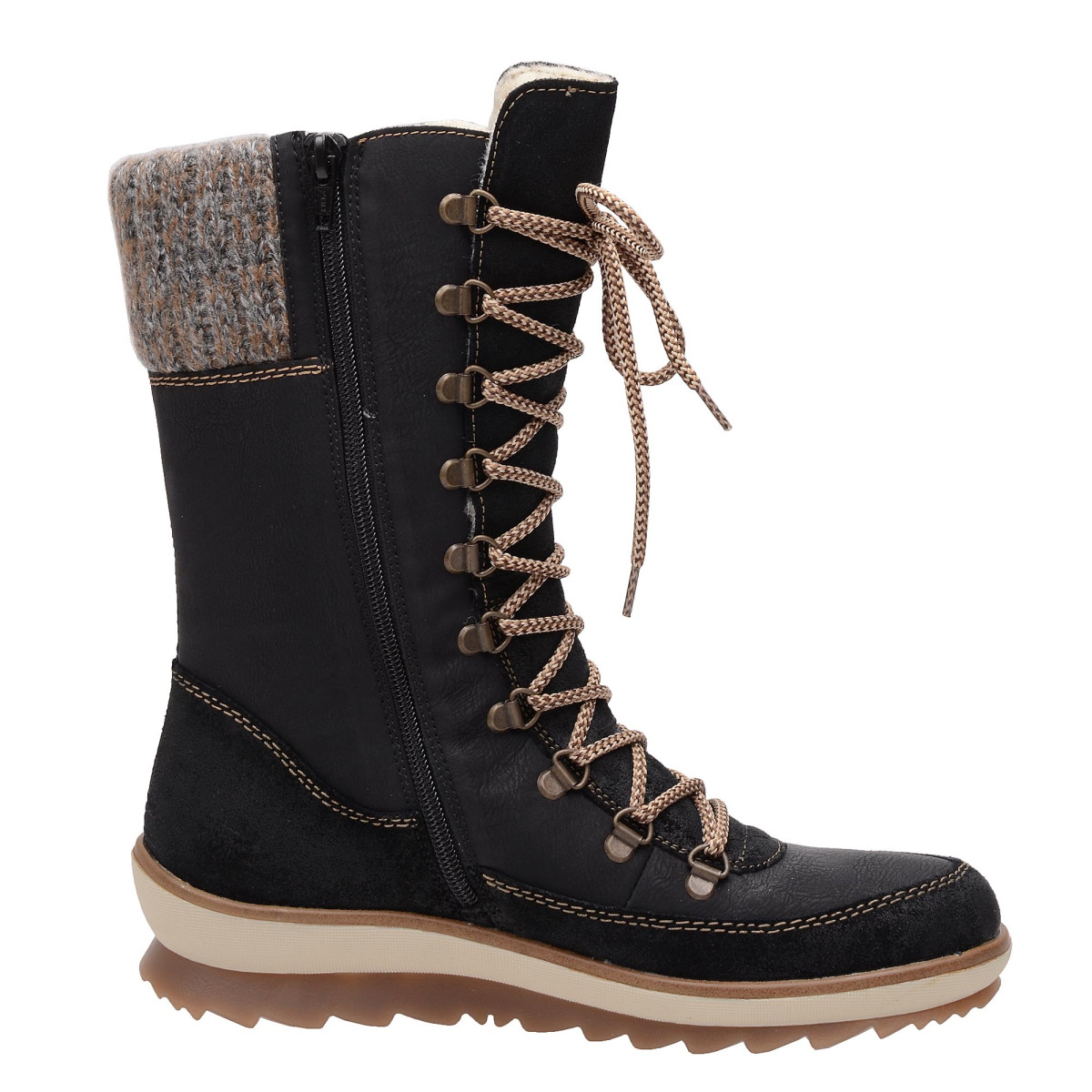 detail Dámské kozačky REMONTE BY RIEKER RIE-1033203-W7 černá