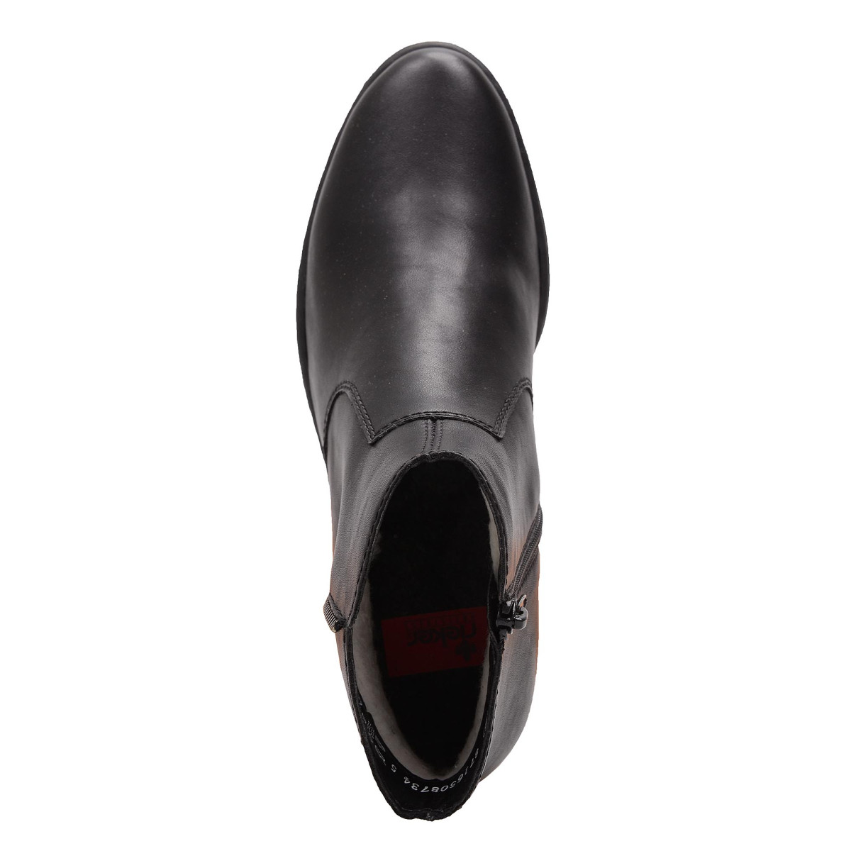 detail Dámské černé kotníkové boty RIEKER 54962/00 SCHWARZ H/W 7
