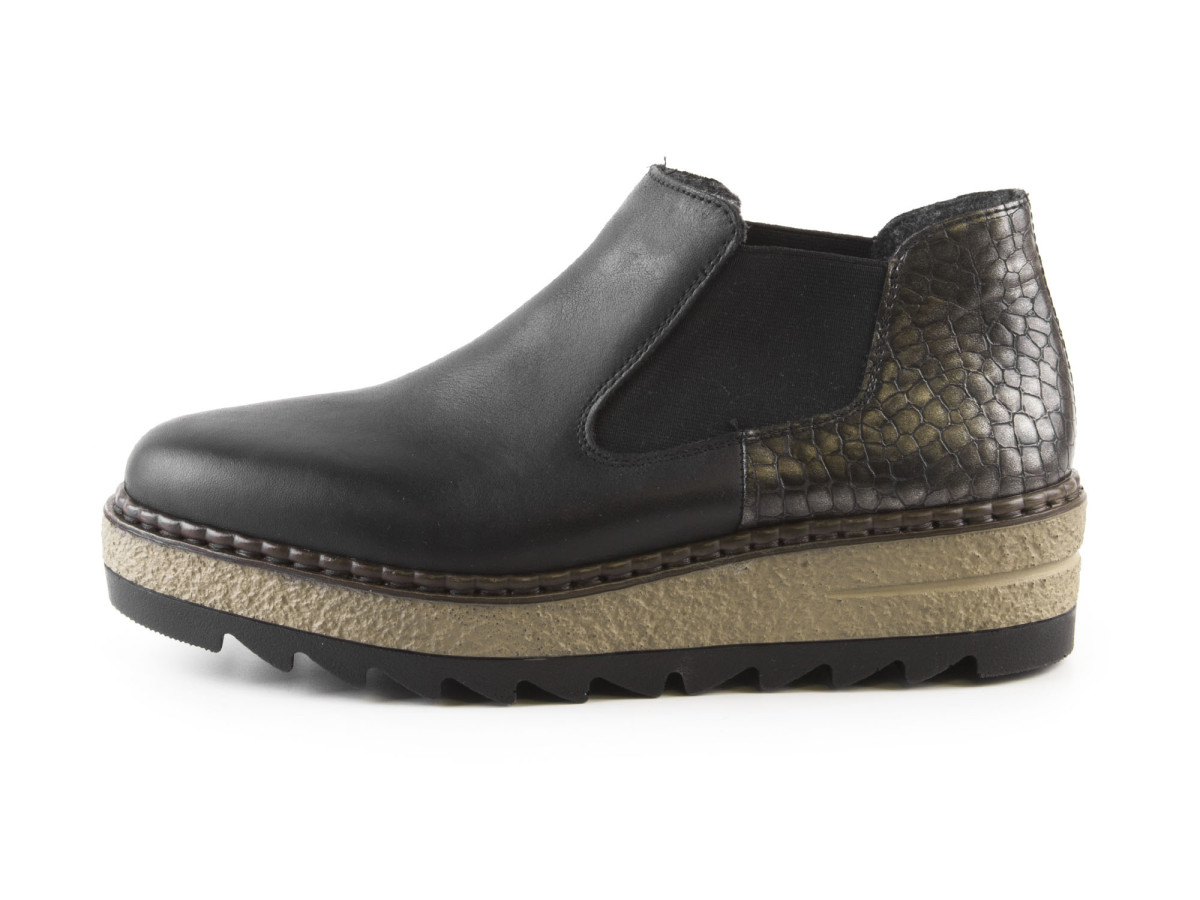 detail Dámská obuv RIEKER 55890/00 SCHWARZ KOMBI H/W 7