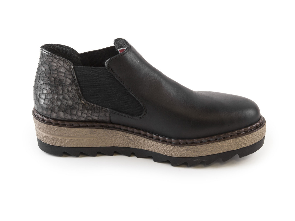 detail Dámská obuv RIEKER 55890/00 SCHWARZ KOMBI H/W 7