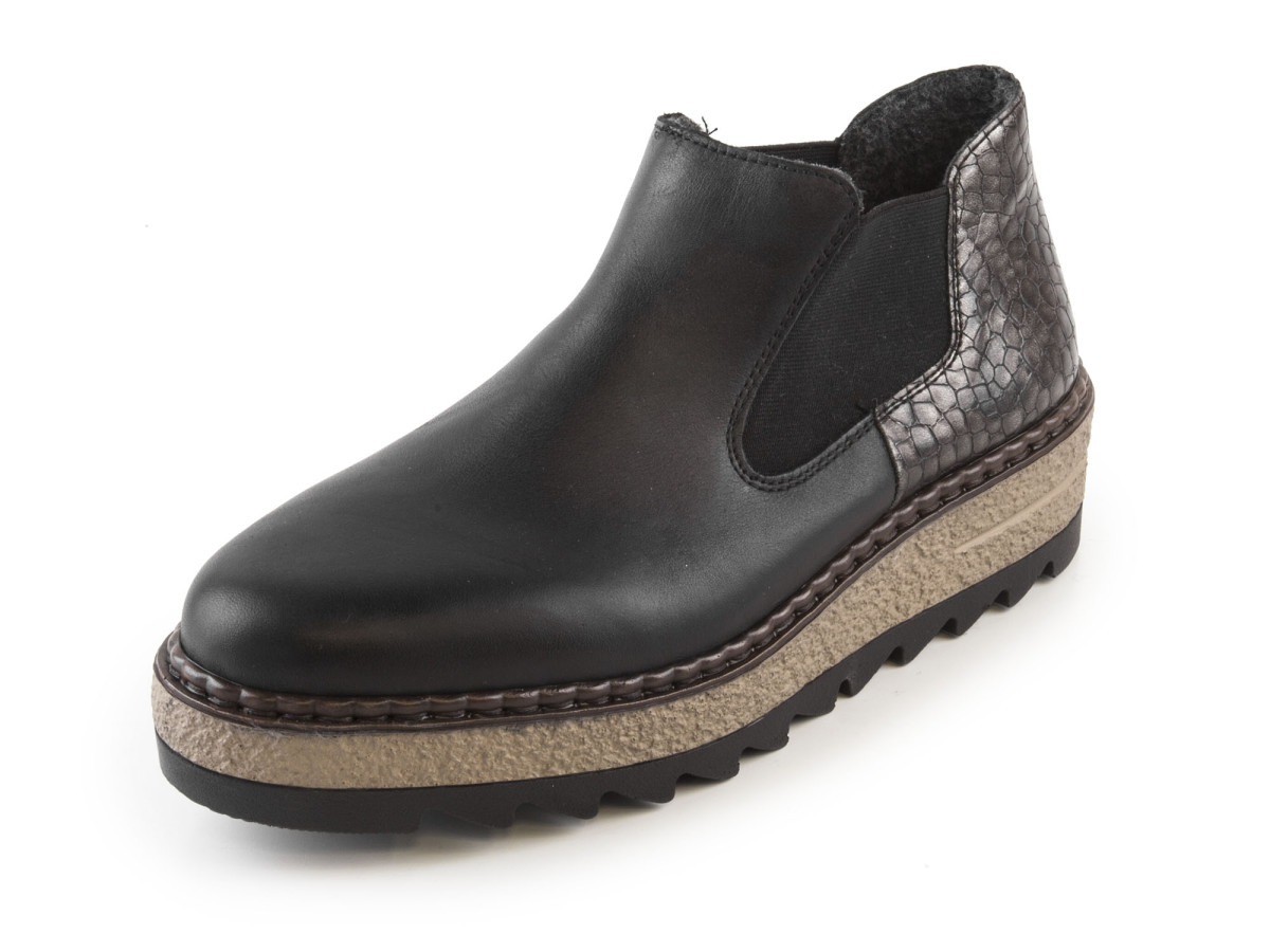 detail Dámská obuv RIEKER 55890/00 SCHWARZ KOMBI H/W 7