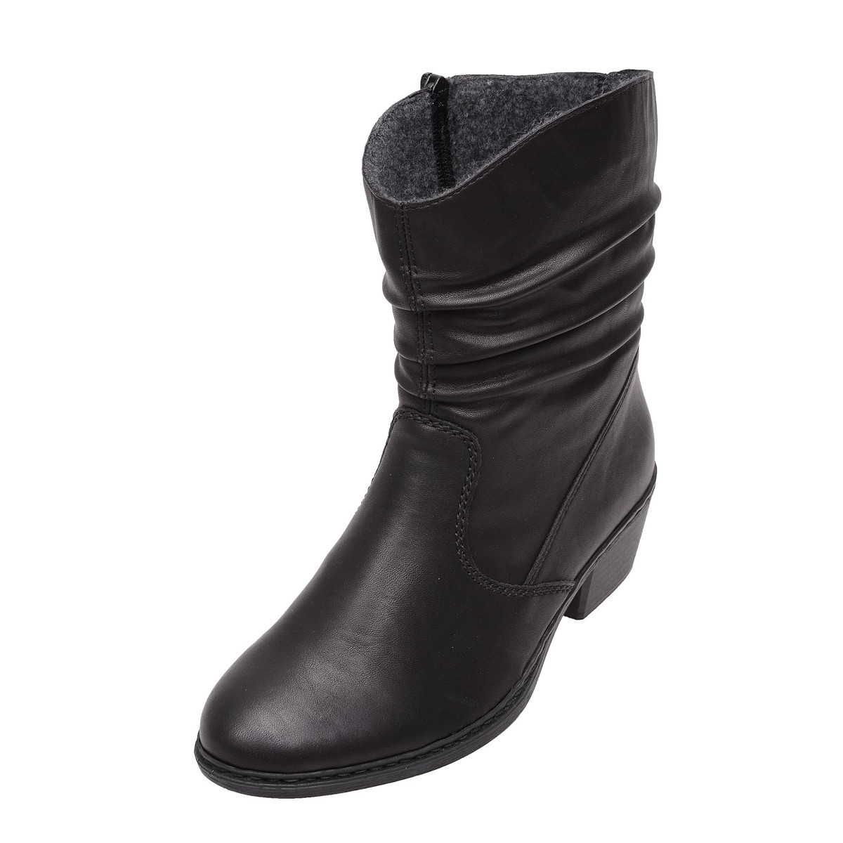 detail Dámské černé kozačky RIEKER 75573/00 SCHWARZ H/W 7