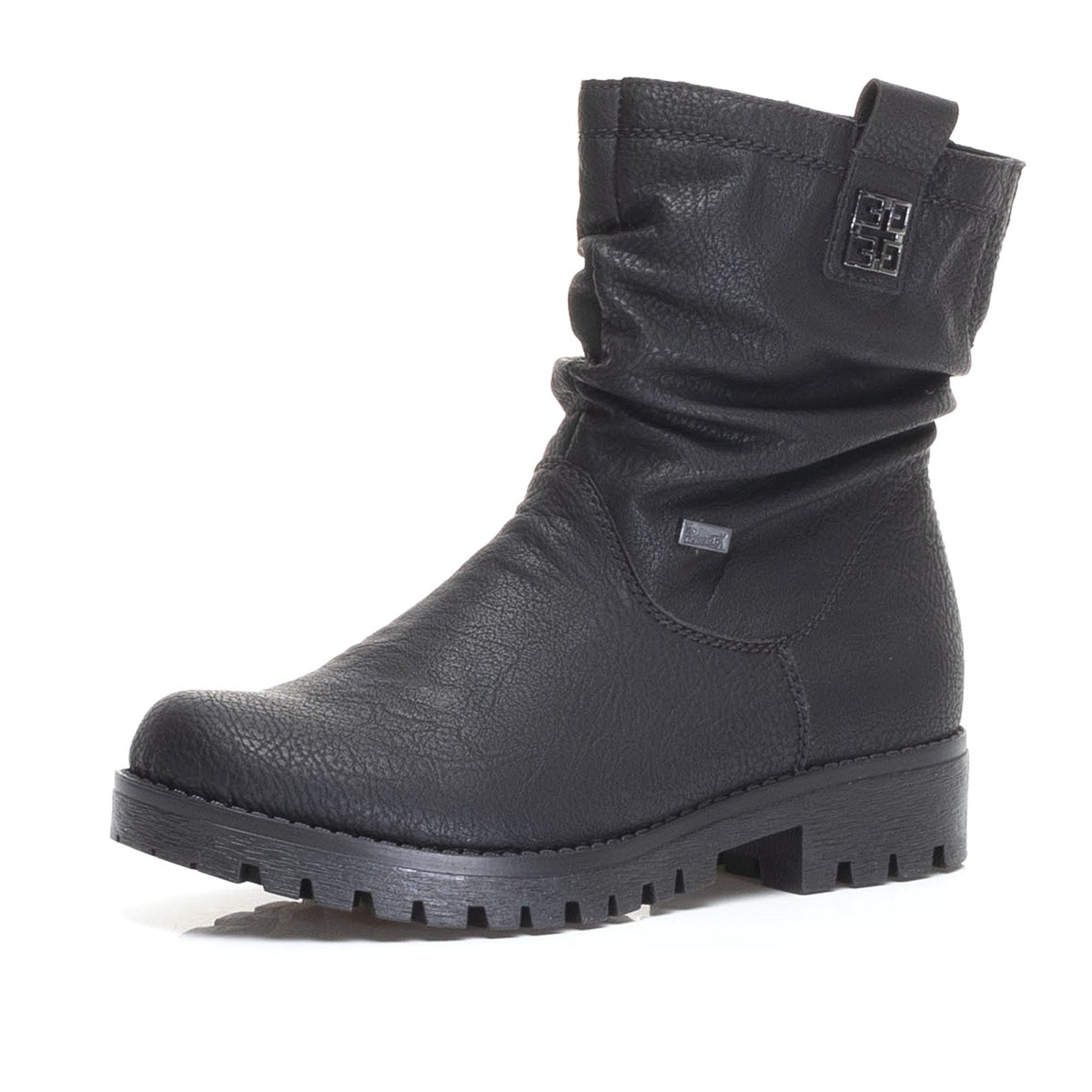detail Dámské černé kotníkové boty RIEKER 78571/00 SCHWARZ H/W 7